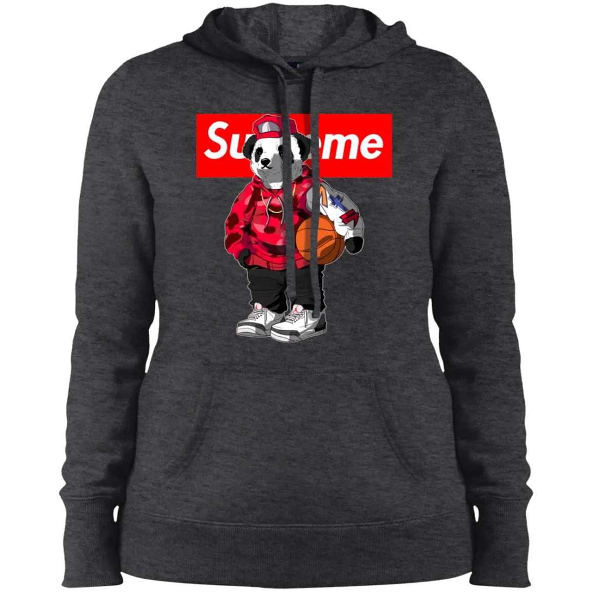 Supreme Bear Basketball T-shirt Women Hooded Sweatshirt