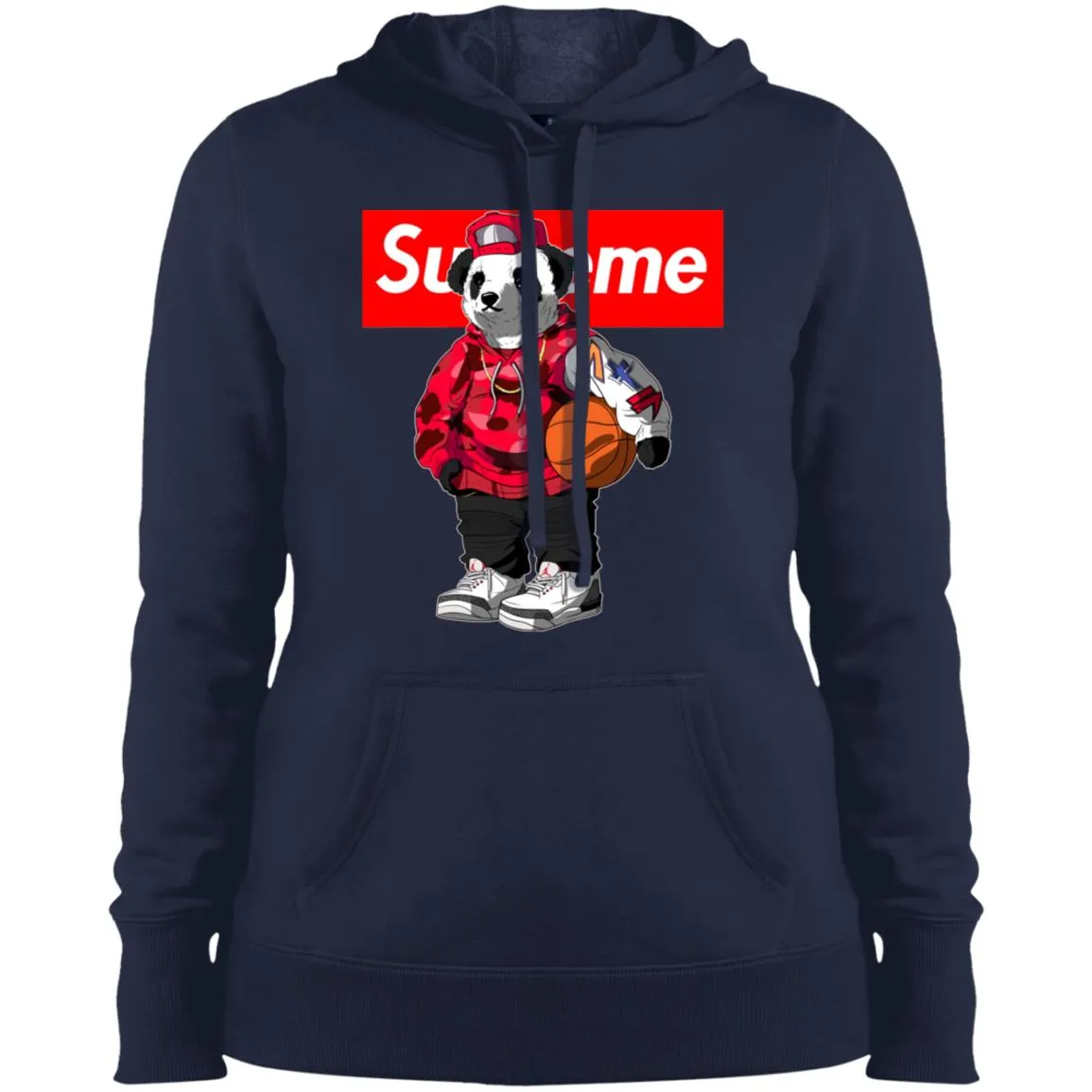 Supreme Bear Basketball T-shirt Women Hooded Sweatshirt