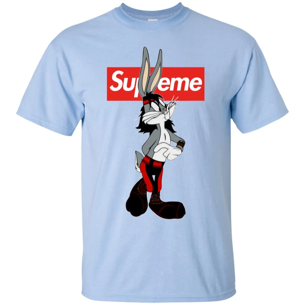 Supreme Rabbit T-shirt Men Cotton T-Shirt