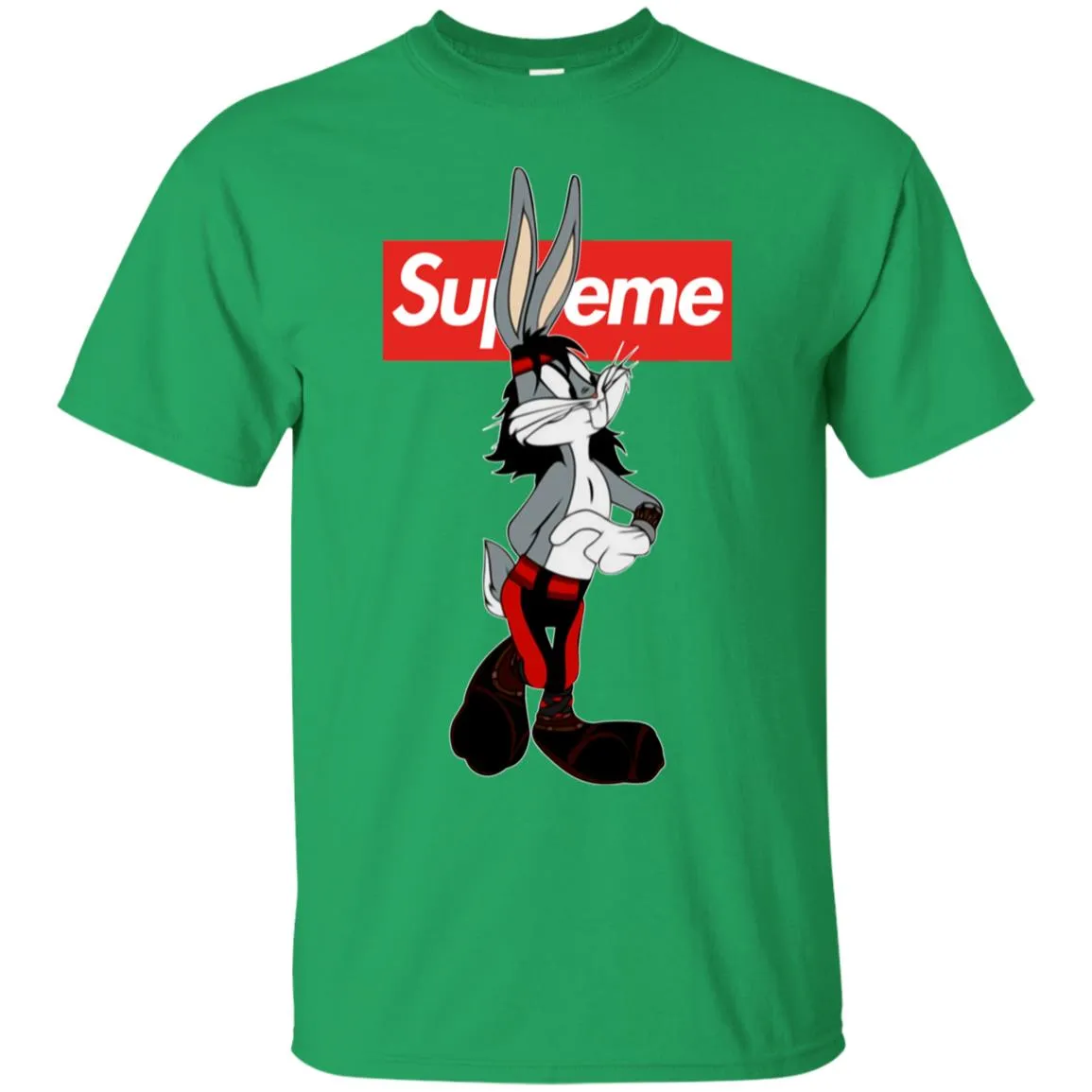 Supreme Rabbit T-shirt Men Cotton T-Shirt