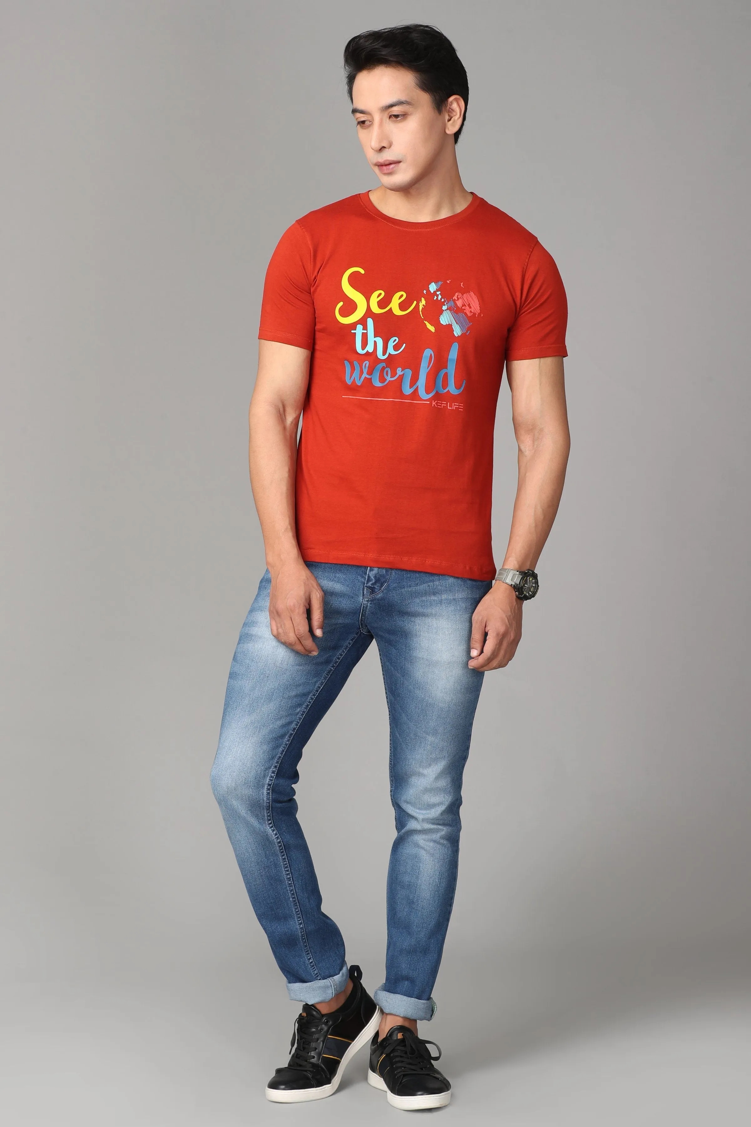 Travel Red T-Shirt