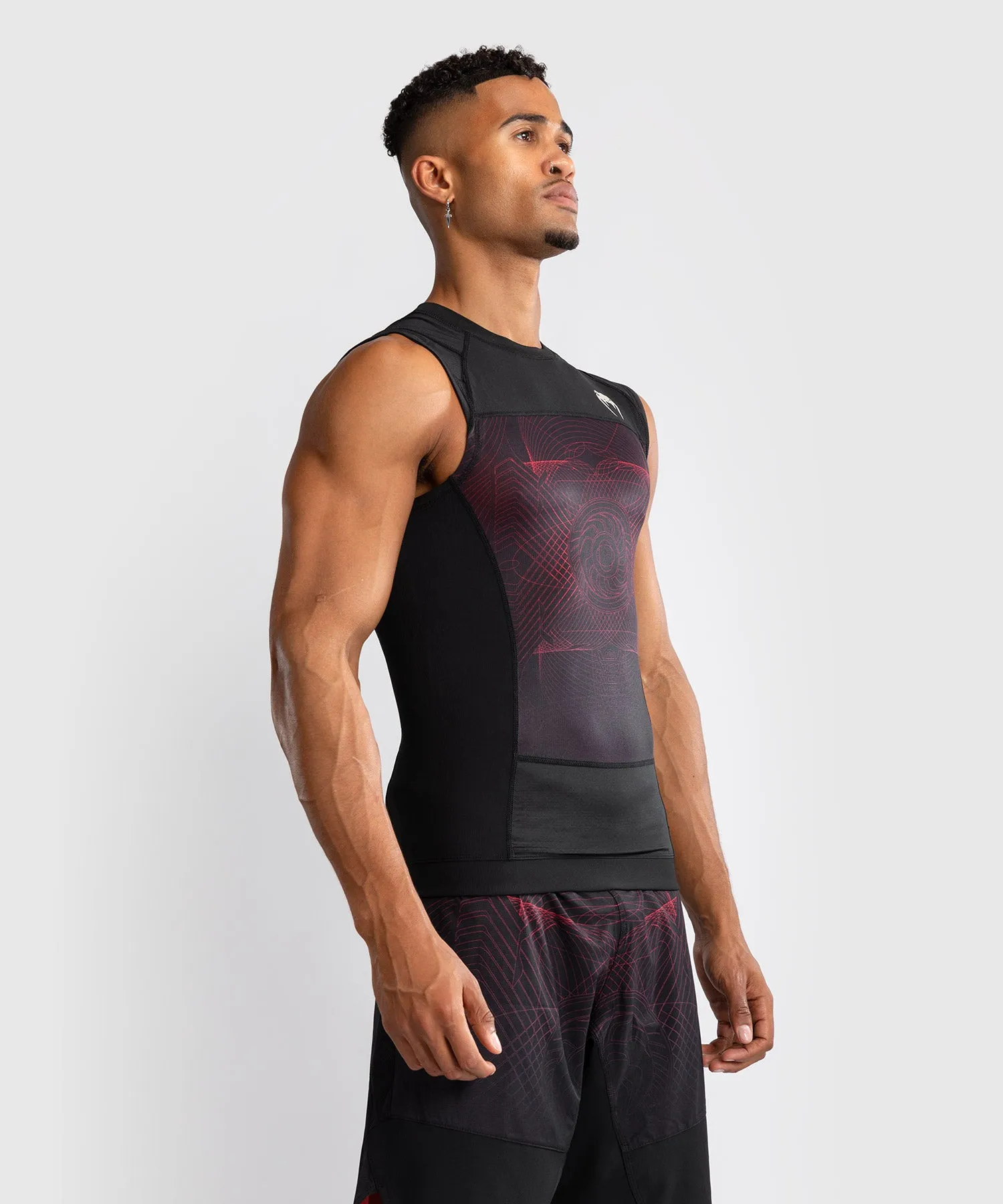 Venum G-Fit Air Men's Sleeveless Rashguard - Deep Black/Fire Red