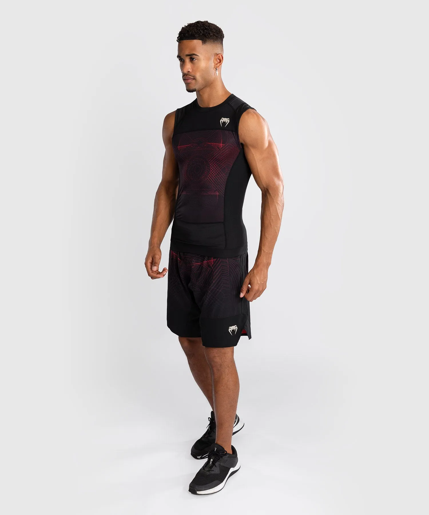 Venum G-Fit Air Men's Sleeveless Rashguard - Deep Black/Fire Red