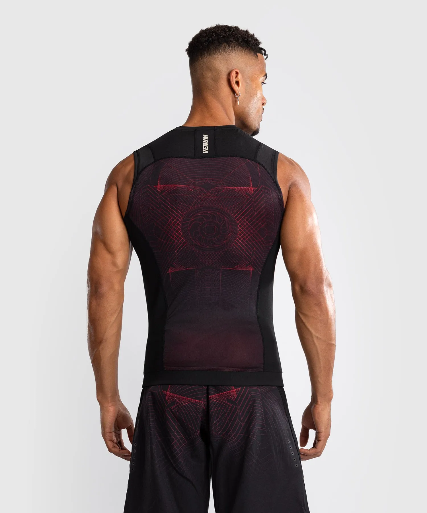 Venum G-Fit Air Men's Sleeveless Rashguard - Deep Black/Fire Red