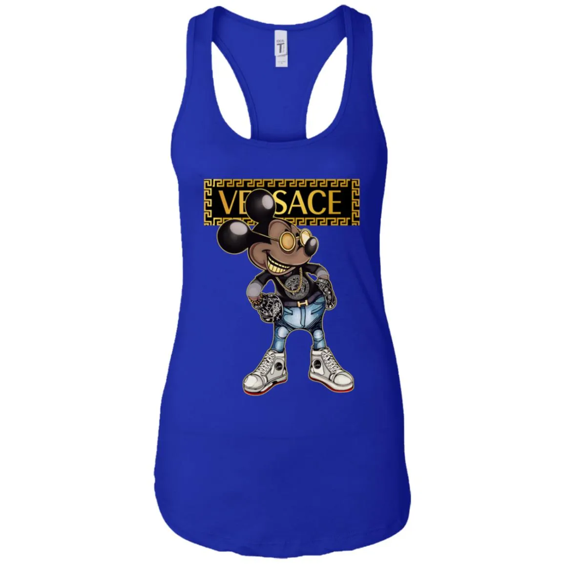 Versace Mickey Mouse Cartoon T-shirt Women Tank Top