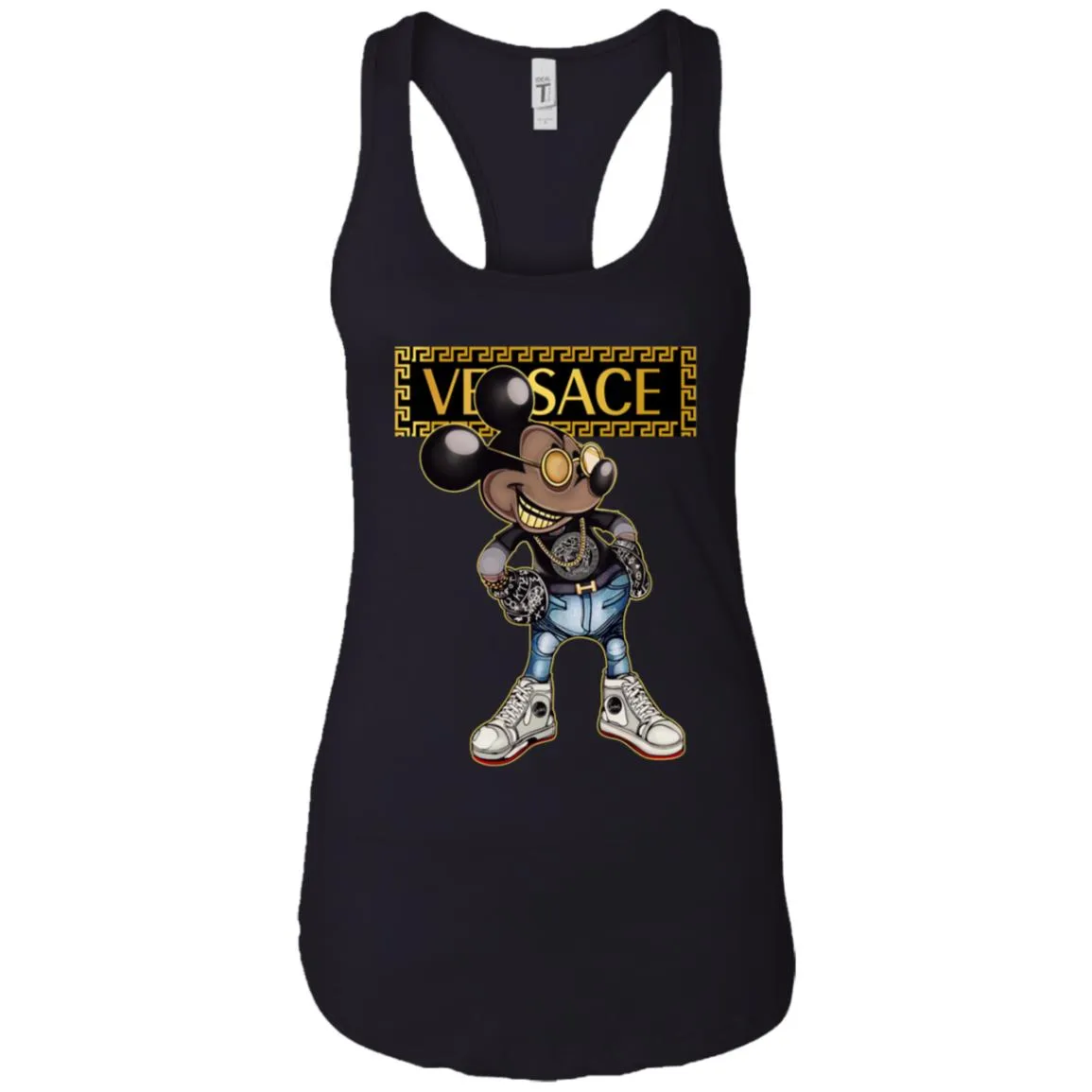 Versace Mickey Mouse Cartoon T-shirt Women Tank Top