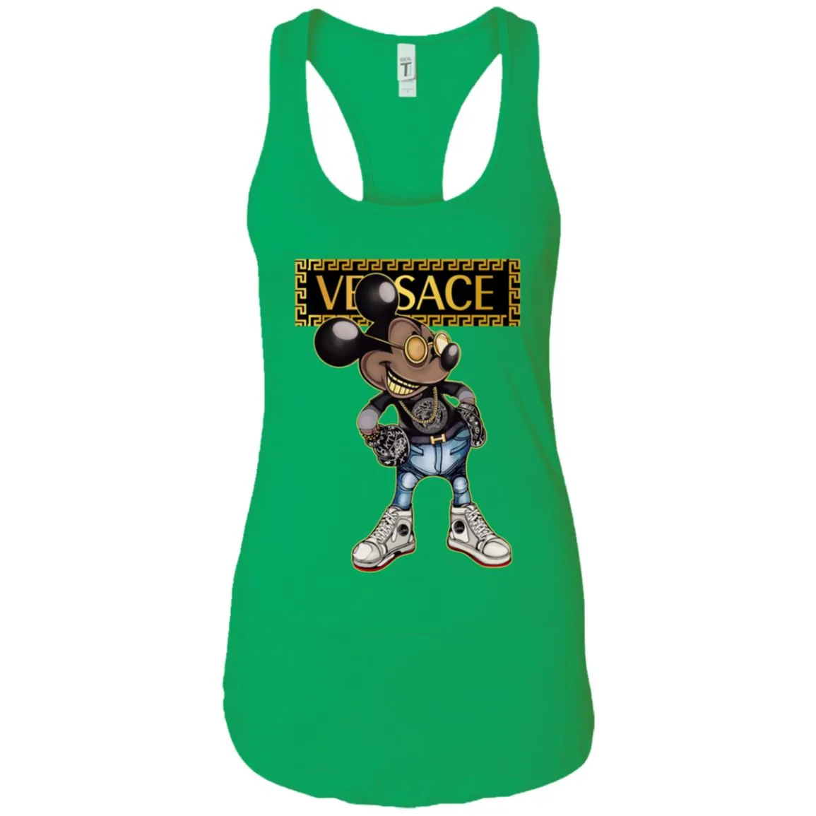 Versace Mickey Mouse Cartoon T-shirt Women Tank Top