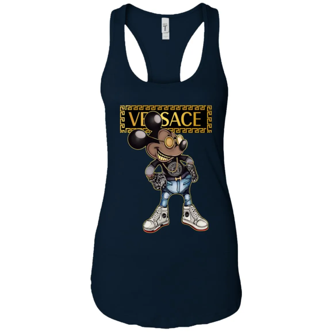 Versace Mickey Mouse Cartoon T-shirt Women Tank Top