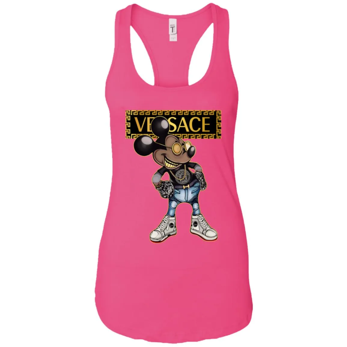 Versace Mickey Mouse Cartoon T-shirt Women Tank Top