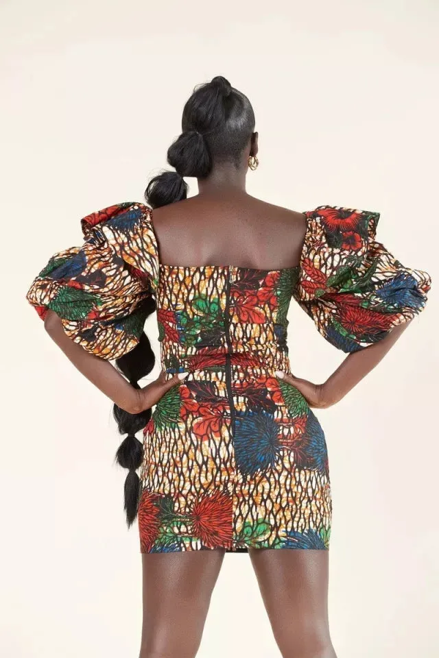 Women African short dress my root