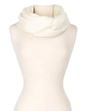 Women's Super-Soft Posh Infinity Scarf - Ivory